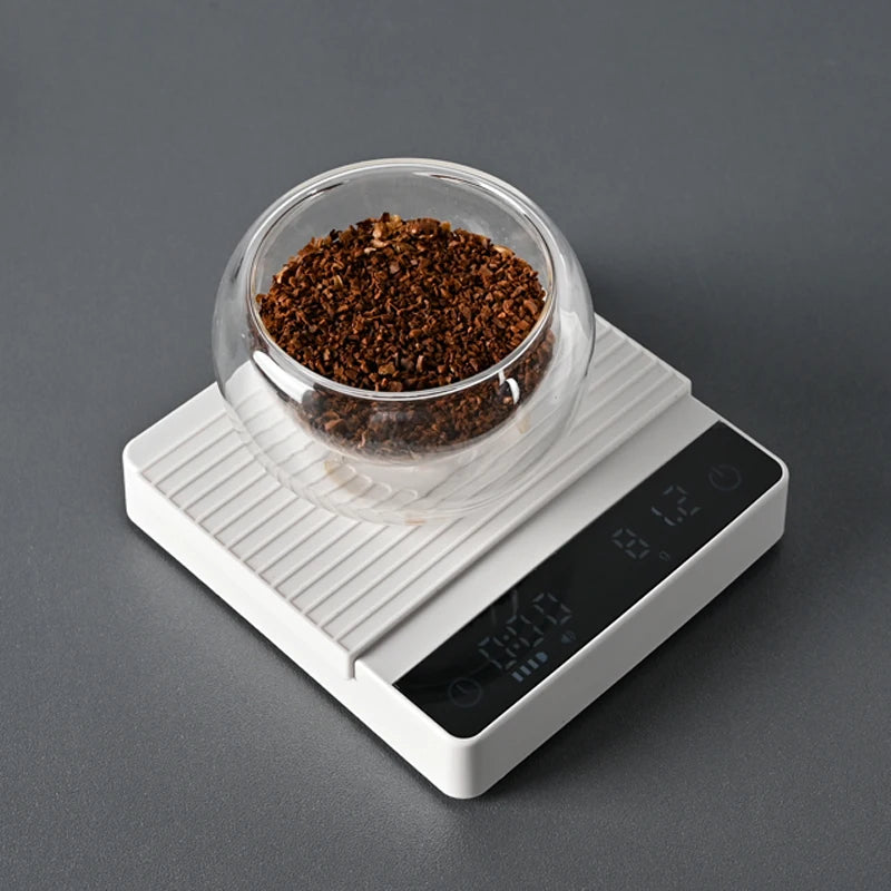 Mini Coffee Scale 2kg/0.1g Digital Kitchen Food Weighing Scale with Timer
