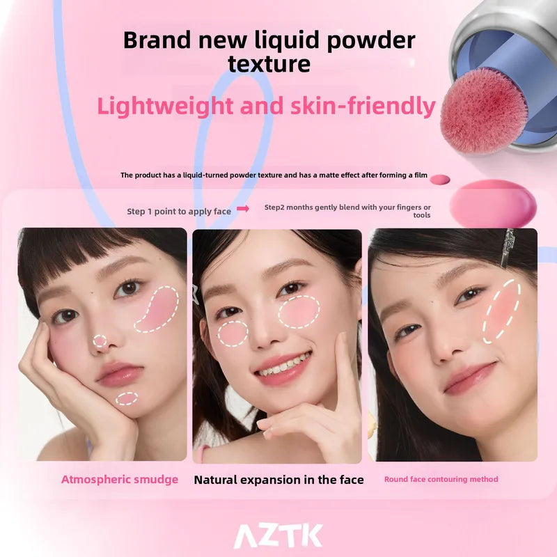 Liquid Blush Highlighter Contour Stick - Creamy Matte Face Sculpting & Lifting