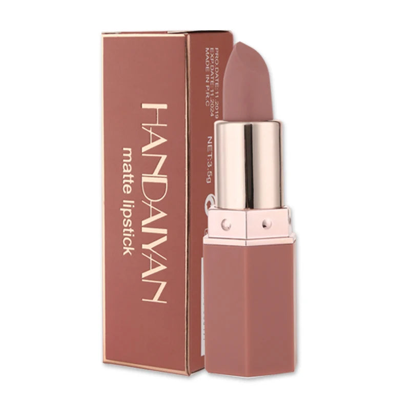 Matte Waterproof Lipstick Set - Long Lasting Nude & Red Shades for Women