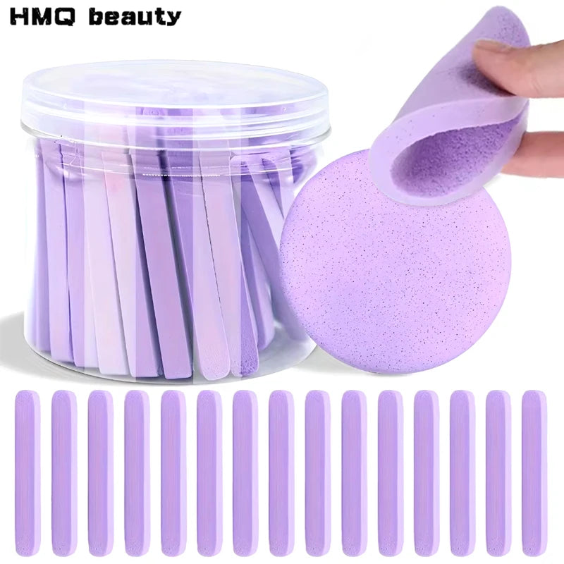 Face Wash Puff with Storage Box - Facial Cleansing Sponge for Makeup Removal