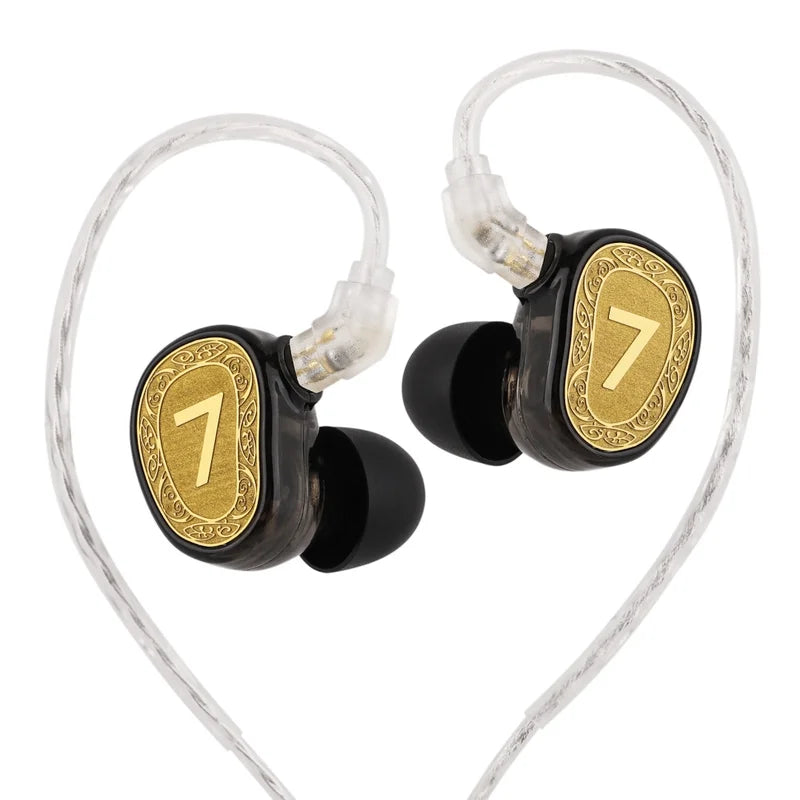 Dual Dynamic Driver Earphones with Detachable Cable and Target Curve Tuning