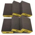 6-Piece Sanding Sponge Set with Coarse to Fine Grits for Wood Drywall Metal