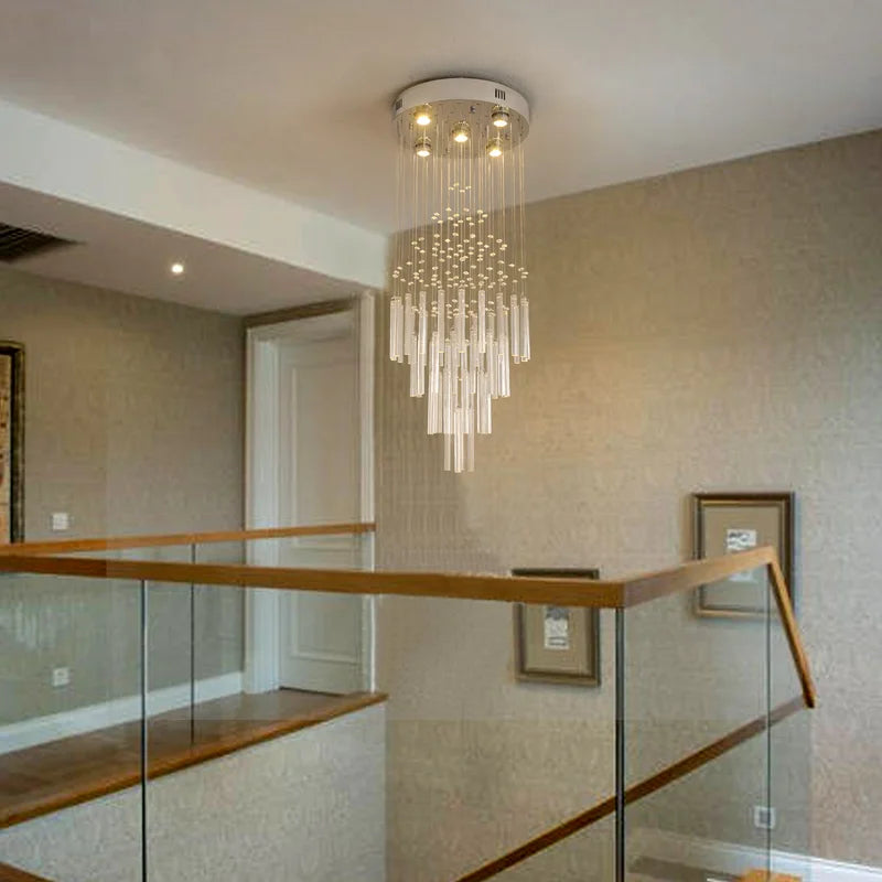 Crystal Ceiling Chandelier for Living Room Bedroom Pendant Light Fixture Modern Home Decor