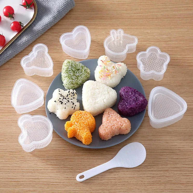 Sushi Making Tools Triangle Shaper Onigiri Molds for Rice Balls Kitchen Accessories