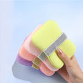 4PCS Color Sponge Soap Bag Bath Loofah Exfoliating Pouch Body Scrubber
