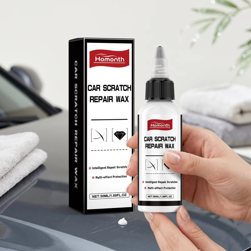 Car Scratch Repair Wax - Restores Gloss & Eliminates Blemishes, 50ml