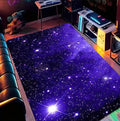 Large Cosmic Nebula Area Rug - Non-Slip Starry Night Floor Mat for Living Room & Bedroom