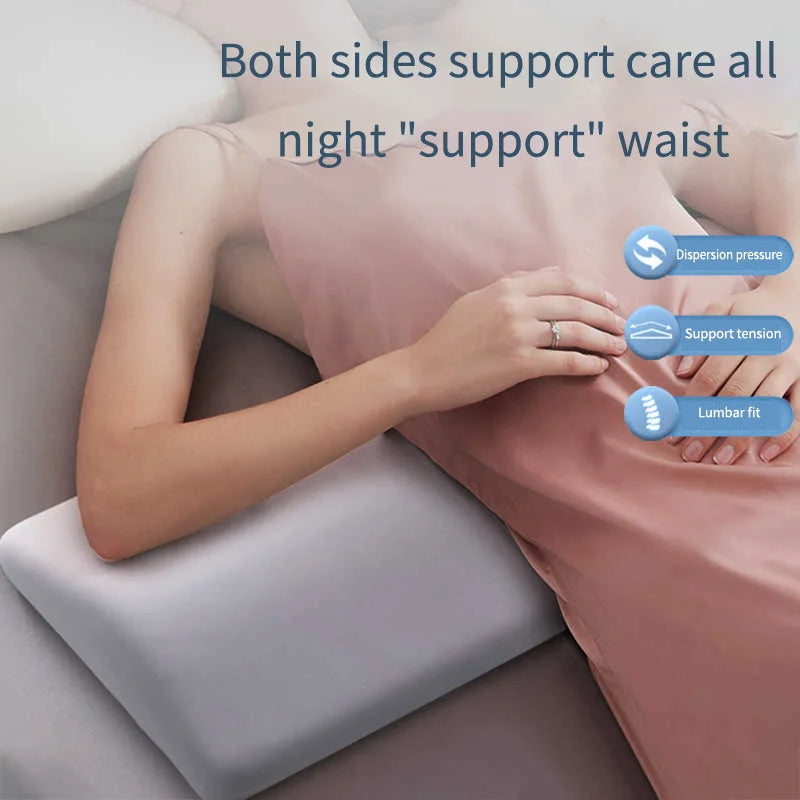 Lumbar Support Pillow for Lower Back Pain Relief - Memory Foam Back Cushion