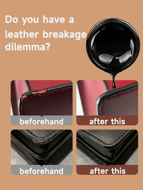Leather Edge Oil Repair Kit for Leather Recoloring and Wear Restoration