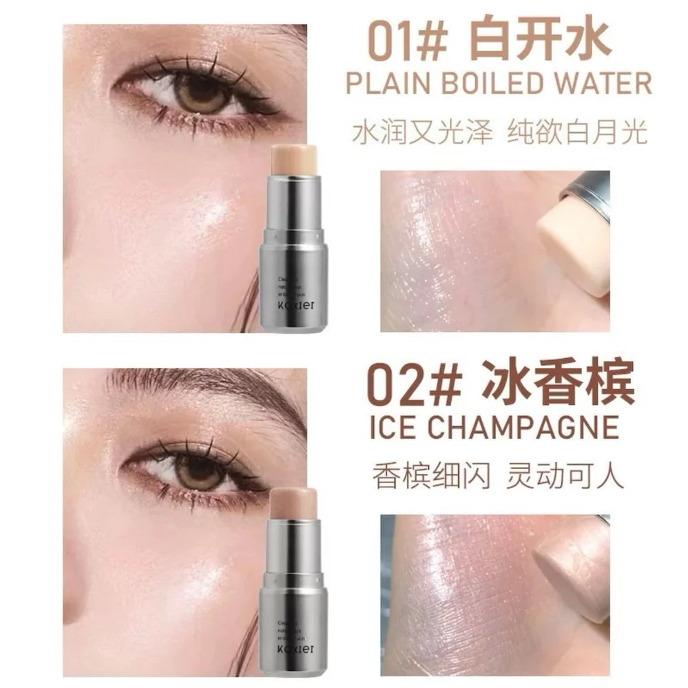 Waterproof Highlighter Stick for Face & Contouring - Brighten & Illuminate Makeup