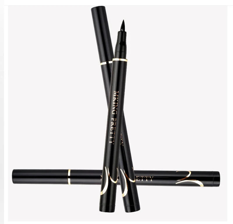Long Lasting Waterproof Liquid Eyeliner Pen - Black, Quick-Drying Makeup Tool
