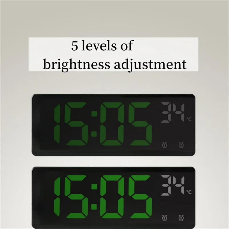 Voice Control Digital Alarm Clock with Temperature and Dual Alarm Function