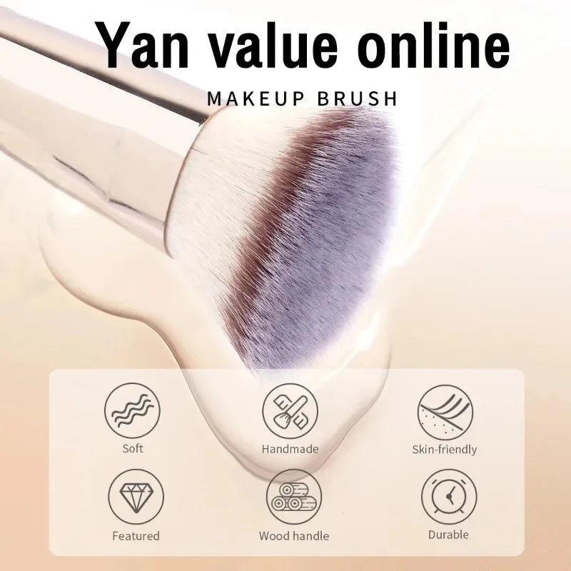 Double-Ended Makeup Brush Set - Multi-Functional Foundation Blush Contour