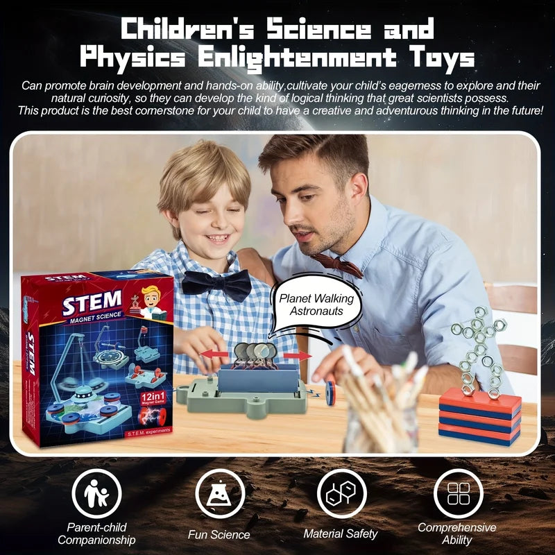 12-in-1 Anti-Gravity Magnetic Levitation Science Kit for Teens