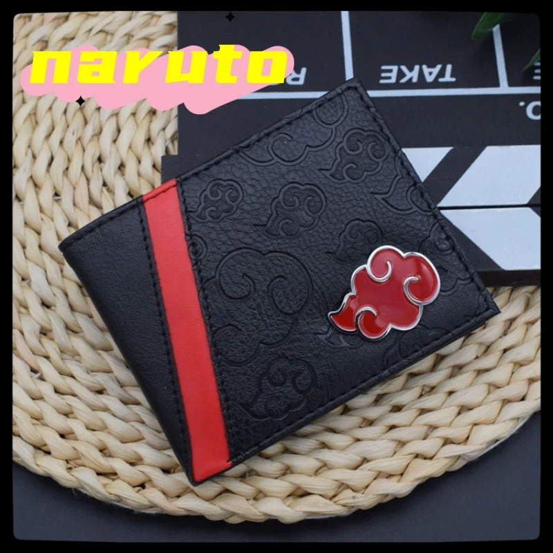 Naruto Sasuke Akatsuki Cloud Cartoon Wallet Card Holder Passport Cover - Men's Gift