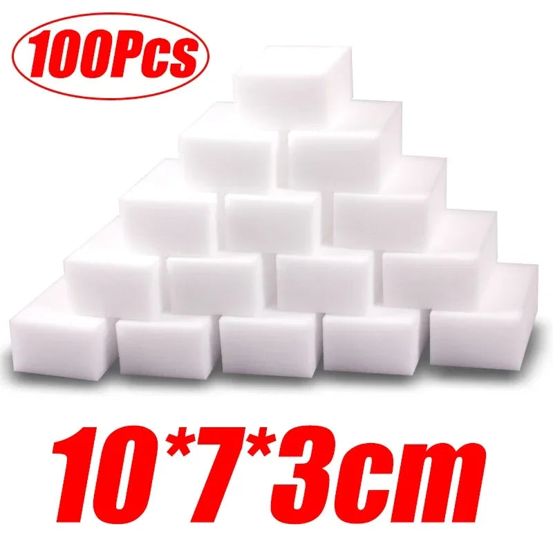 Melamine Sponge Magic Eraser Cleaners for Car and Household - Nano Scrubbing Sponges