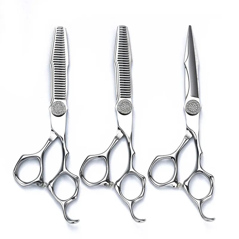 Professional Hairdresser Scissors 6 Inch Japan 440C Steel Hair Cutting Shears Barber Thinning