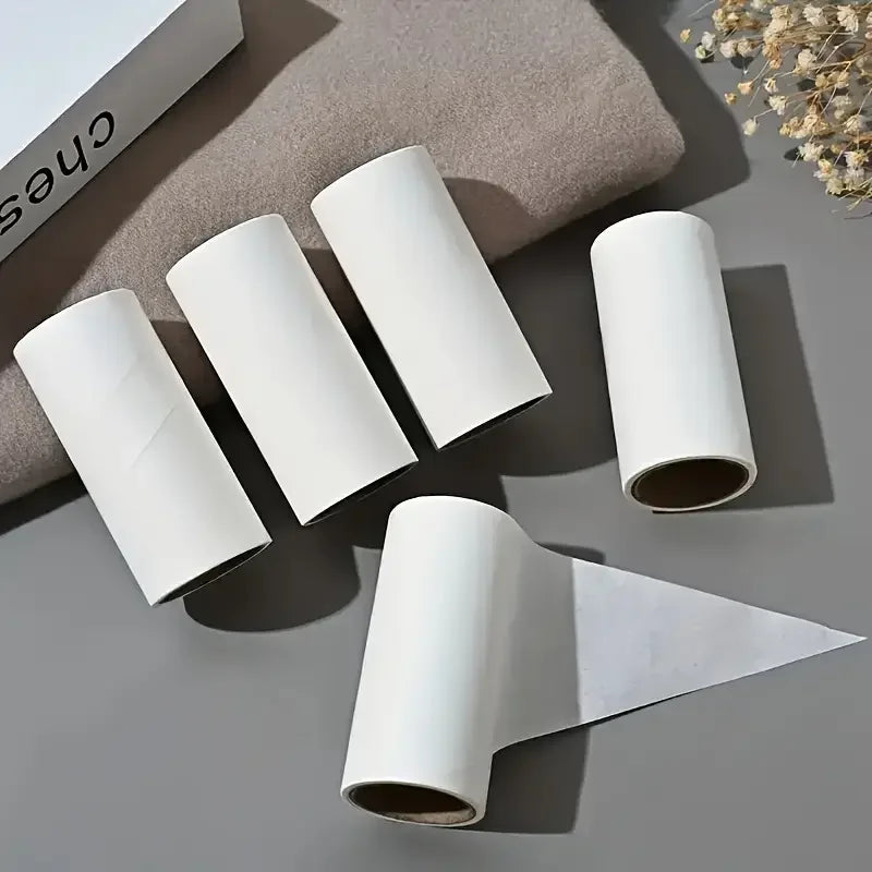 5pcs Sticky Lint Roller Refills for Pet Hair Removal Clothing & Carpet Cleaning