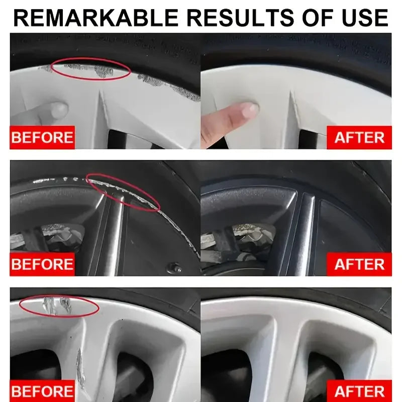Car Rim Scratch Repair Wax 40G for Alloy Wheels Metal Oxidation Polish Paste with Sponge