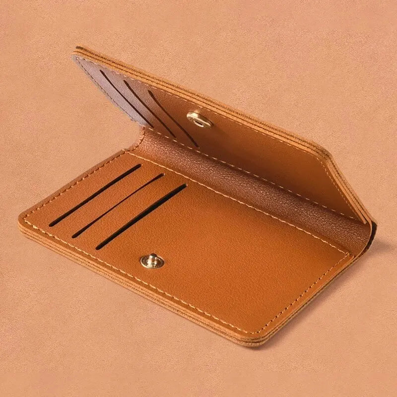 Ultra Thin PU Leather Wallet for Men and Women Credit Card Coin Purse