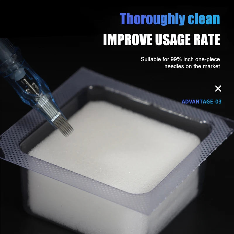 Disposable Tattoo Needle Cleaning Sponge Cup - Hygienic Ink & Tip Cleaner
