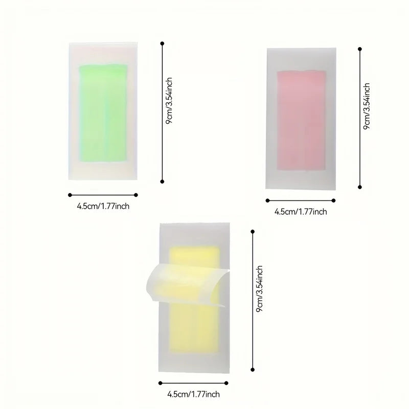 Depilatory Wax Strips for Hair Removal - 10/20/30/50 Pcs, Cold Wax Paper for Face Body Neck Arms Legs