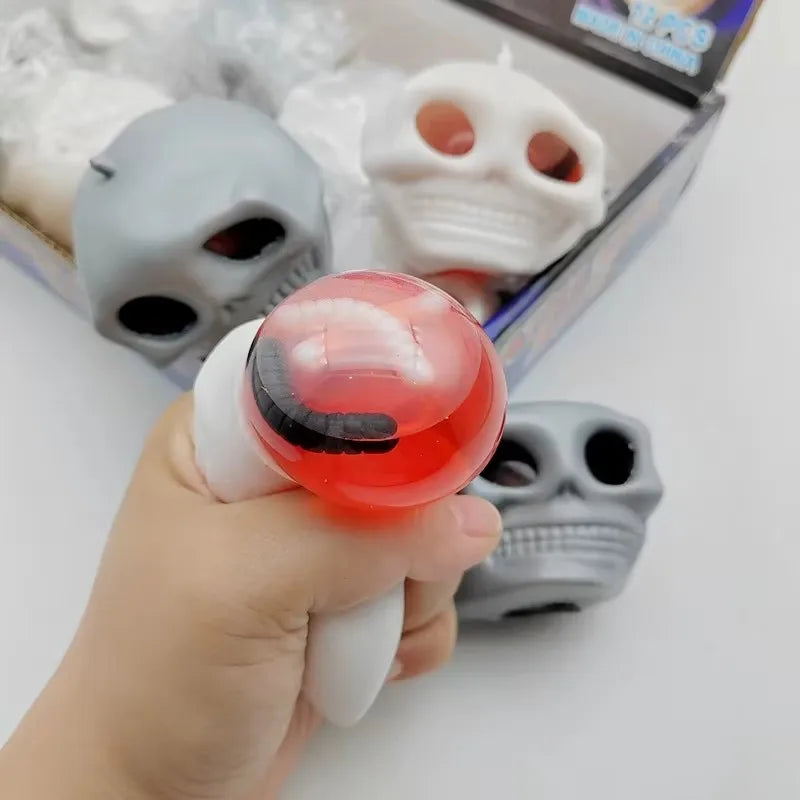 Halloween Horror Eyeball Squishy Stress Balls - Novelty Fidget Toys, Party Favors