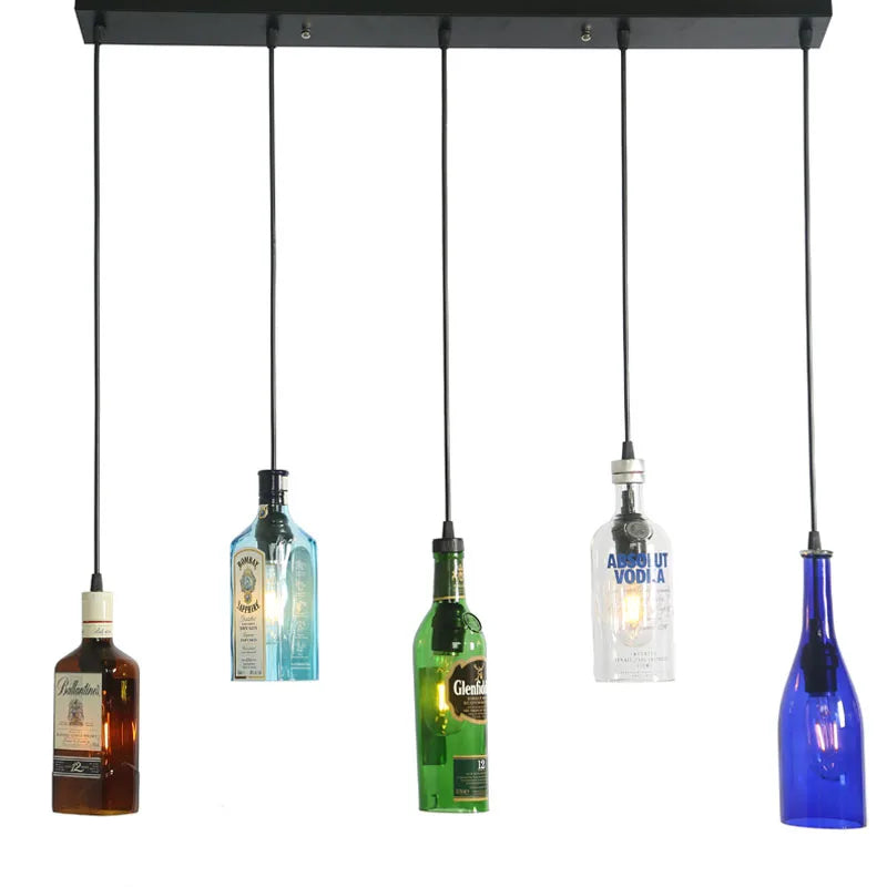 Industrial Loft Pendant Lights for Restaurants & Bars - Glass Hanging Lamps