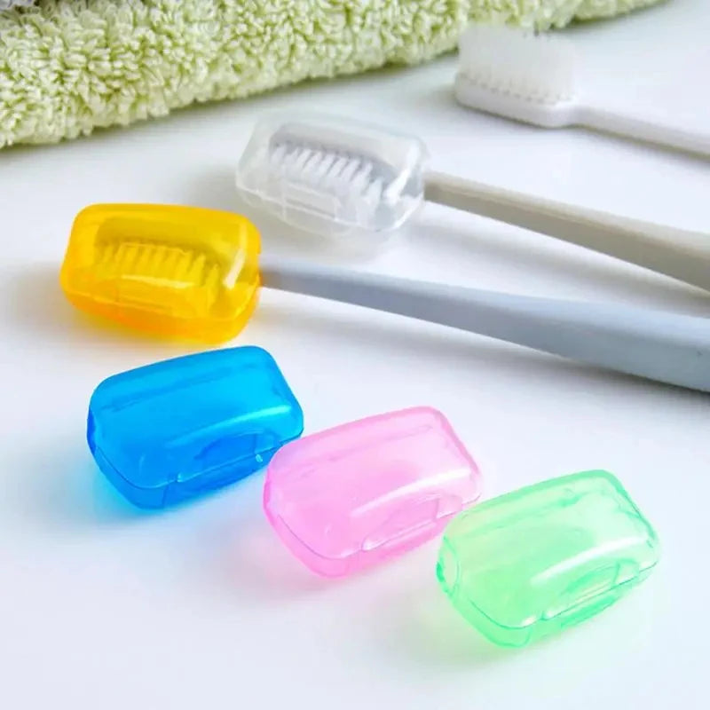 Travel Toothbrush Head Covers 5-Pack - Portable Protective Cases for Household & Travel
