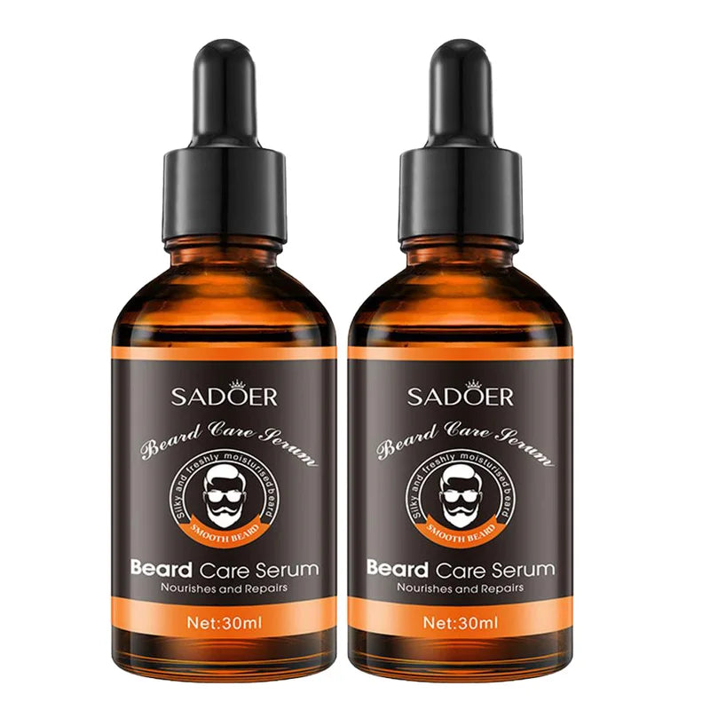 2pcs Organic Beard Care Oil for Men - Nourishing, Softening & Strengthening