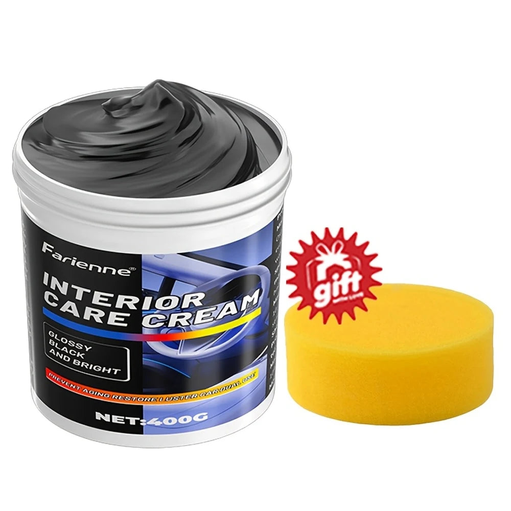 Heavy-Duty Car Plastic Renovator Wax - Scratch Repair & Protection for Bumpers & Interiors