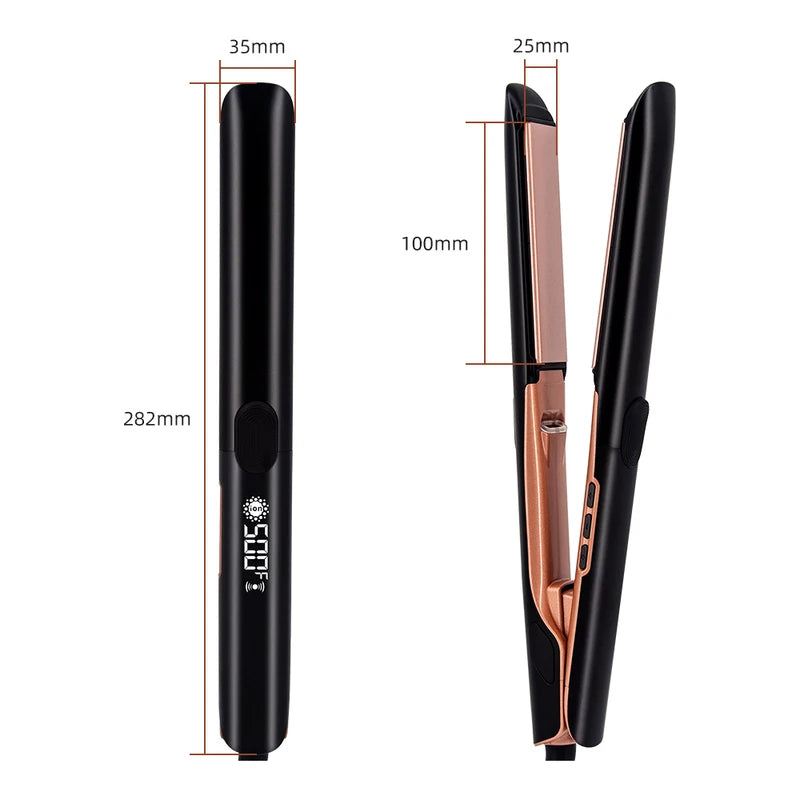 Plasma Hair Straightener 500°F Ceramic Flat Iron with Ionic Technology