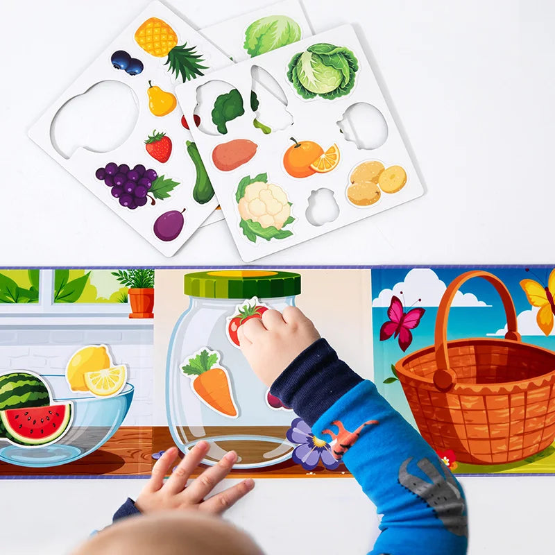 Magnetic Cognitive Puzzle Book Clip for Children's Fine Motor Skills and Imaginative Play