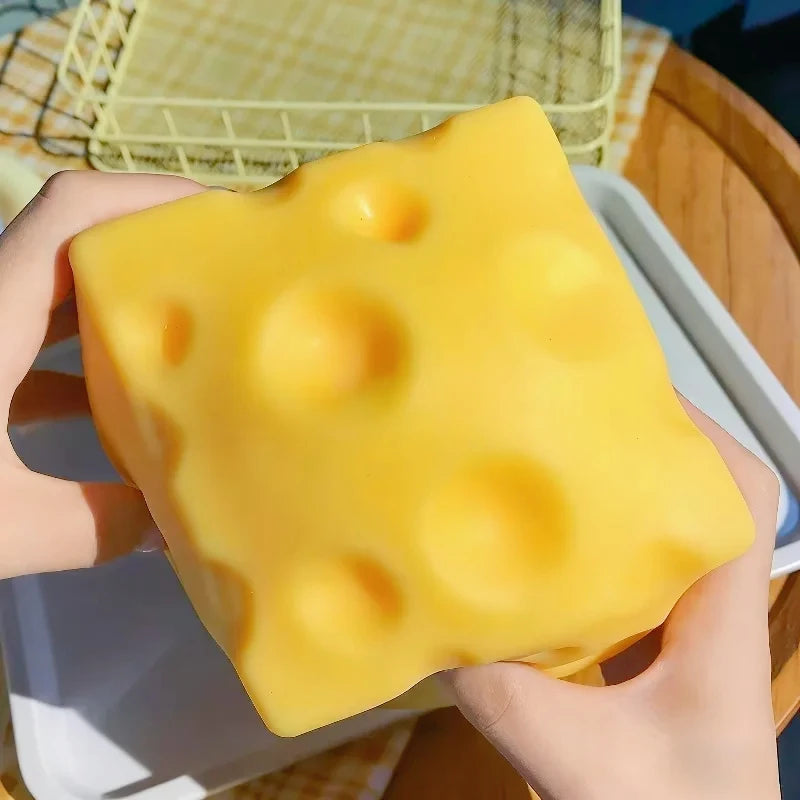 Giant Cheese Squeeze Toy Large Cheese Squishy Fidget for Adults Kids Gift