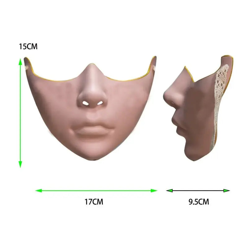Retro Masquerade Half Face Masks for Cosplay and Costume - Multiple Colors