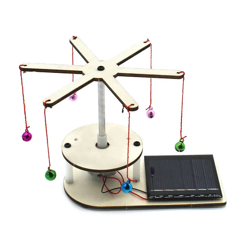 Wooden Solar Energy Science Toy Kit for Kids Educational Physics Learning