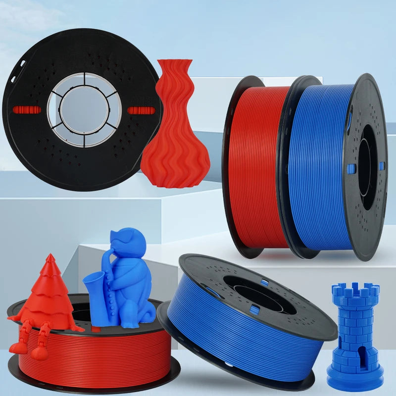 10kg 3D Printer Filament Set - PLA, PETG, HS-PLA, HS-PETG, Matte PLA, 1.75mm