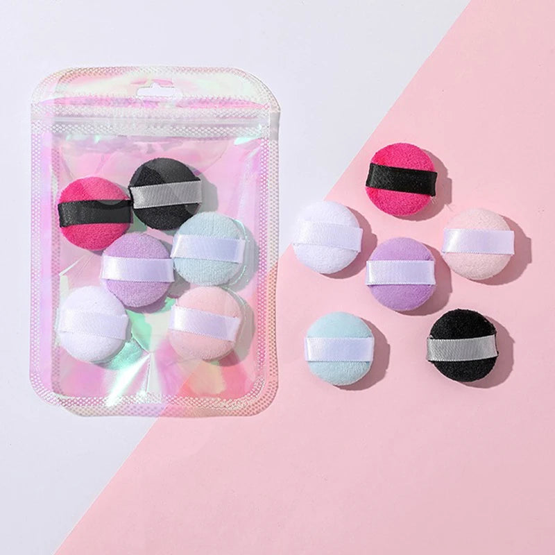 Velvet Mini Finger Puff Makeup Powder Sponge Face Concealer Blender Cosmetic Tool