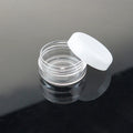 Mini Cosmetic Sample Jars 3g Plastic Containers for Lip Balm Eyeshadow Cream