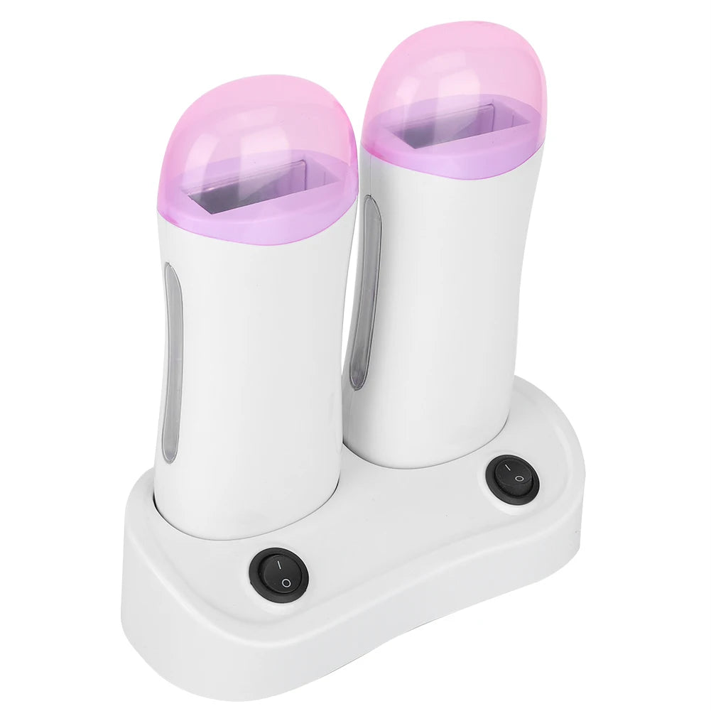 Double Cartridge Wax Warmer for Body Hair Removal - Portable Wax Heater