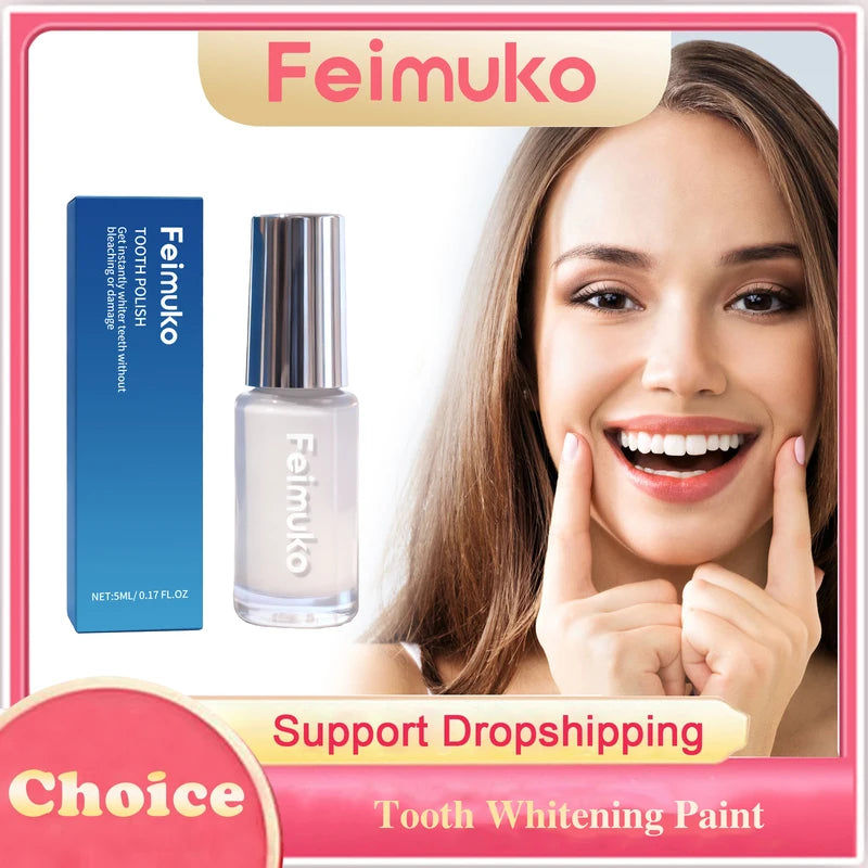 5ml Tooth Whitening Paint for Stain Removal & Brightening - Natural, Long-lasting Oral Care