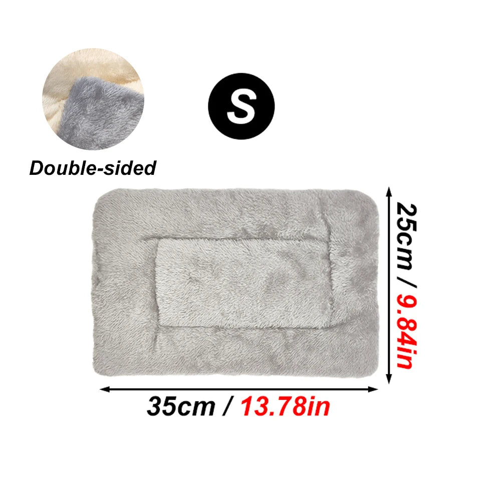 Reversible Plush Pet Bed for Small Animals Ultra Soft Guinea Hamster Rabbit Squirrel