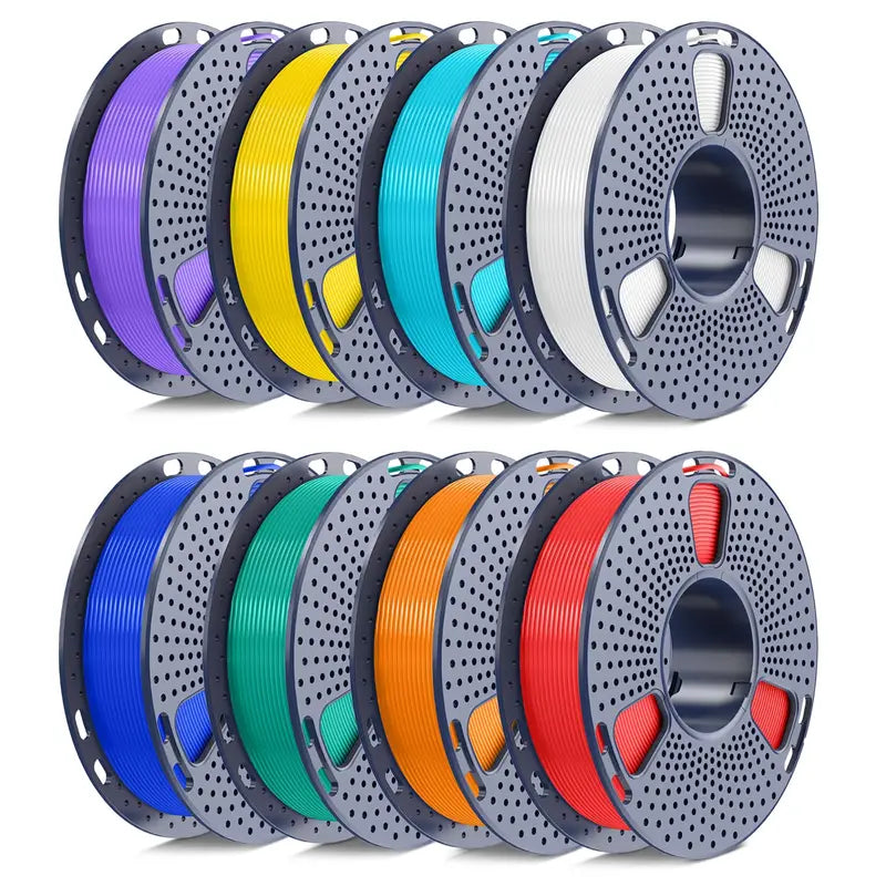 Silk PLA+ PETG 3D Printer Filament Bundle 250g Assorted Colors - Vacuum Sealed