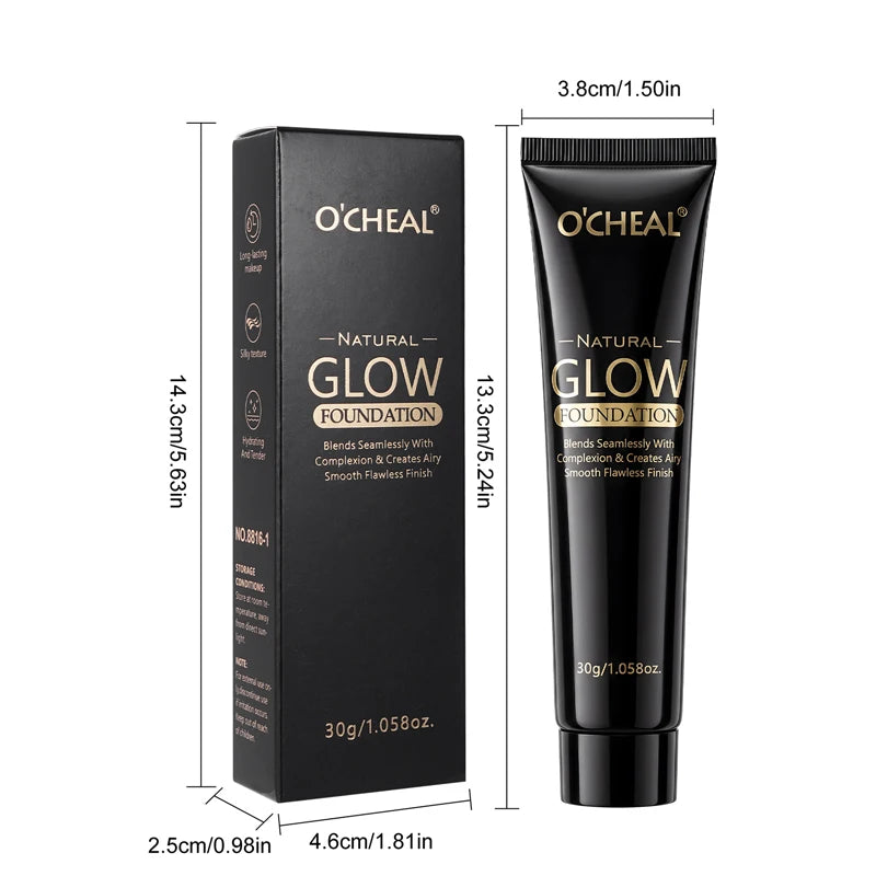 Waterproof Liquid Foundation - Sweat Resistant, Natural Finish, Lightweight Makeup
