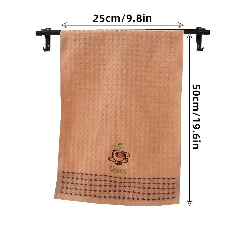 4-Pack Reusable Absorbent Dish Cloths - Kitchen & Bathroom Cleaning Towels
