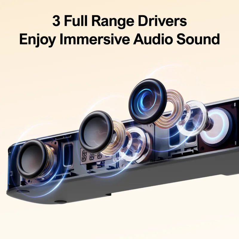 7.1 Channel TV Sound Bar System with Wireless Surround Speakers & App Control