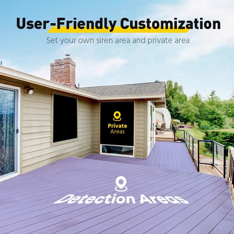 8MP 4K HD IP Security Camera with Dual Light Audio & 256GB SD Storage — Human & Vehicle Detection