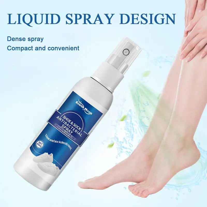 60ml Antibacterial Shoe & Foot Odor Spray - Refresh & Deodorize Shoes, Socks, and Feet