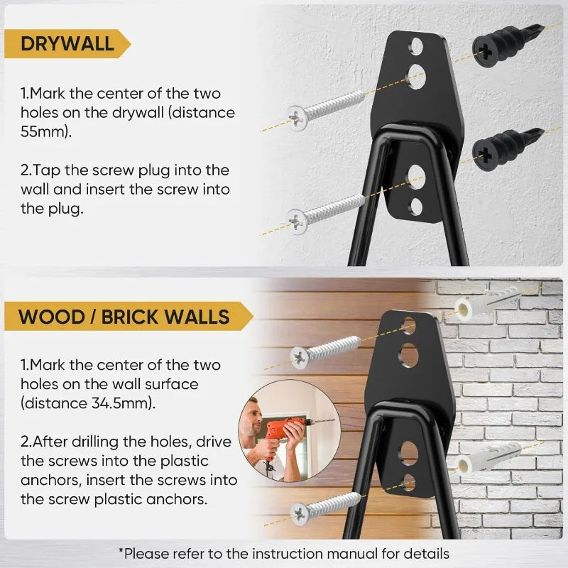 Heavy Duty Wall Mounted Hose Bracket Stainless Steel Multi-Use Hook for Garage Garden Storage
