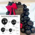 Black Latex Balloons Garland Arch - 5/10/12/18 Inch Party Decor